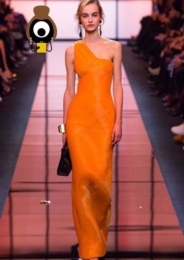 #SuzyCouture Armani Priv: Orange Adds Juice To Summer Couture