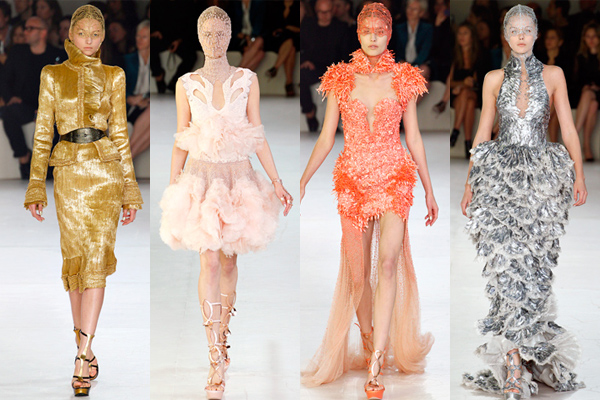 Женская коллекция одежды Alexander McQueen весна-лето 2012