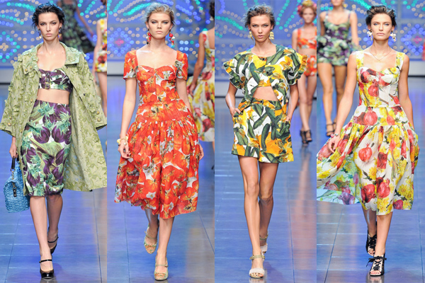 Женская коллекция одежды Dolce & Gabbana весна-лето 2012
